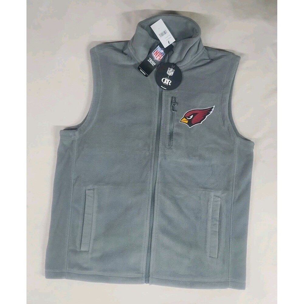 Arizona Cardinals x Darius Rucker NFL Gray Fleece Vest Jacket  Women Sz Medium